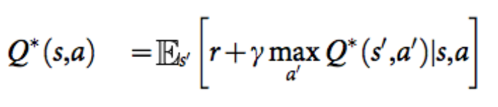 Q value bellman formula